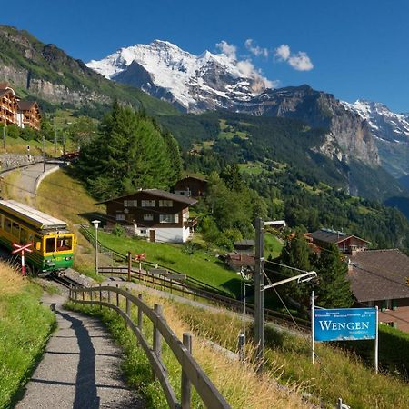 Chalet Bergfrieden Penthouse Wengen Extérieur photo