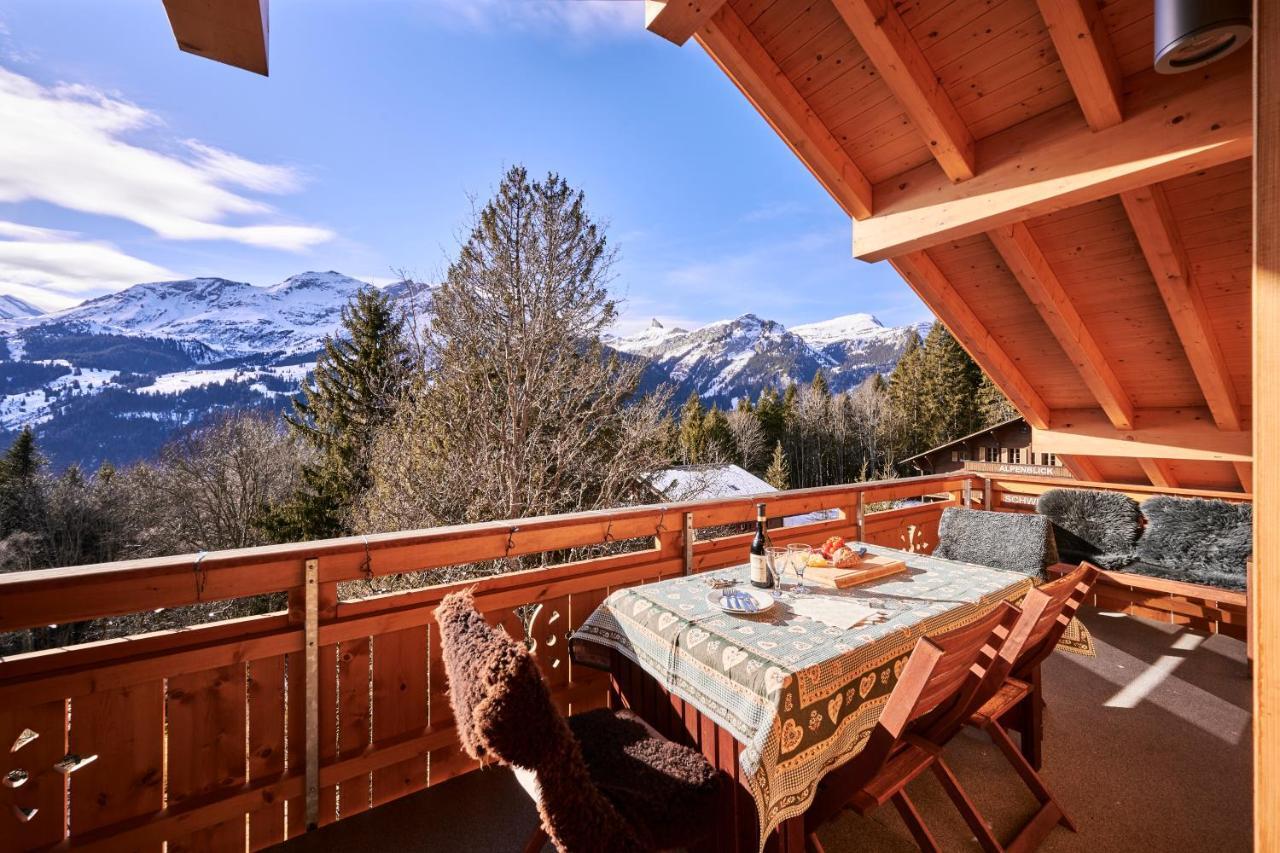 Chalet Bergfrieden Penthouse Wengen Extérieur photo