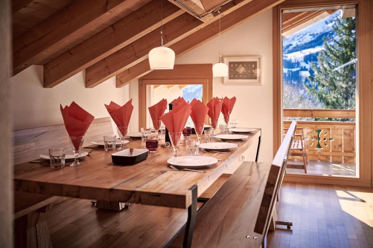 Chalet Bergfrieden Penthouse Wengen Extérieur photo