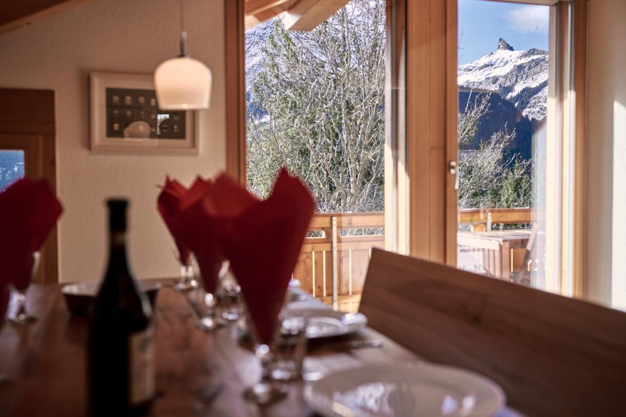 Chalet Bergfrieden Penthouse Wengen Extérieur photo