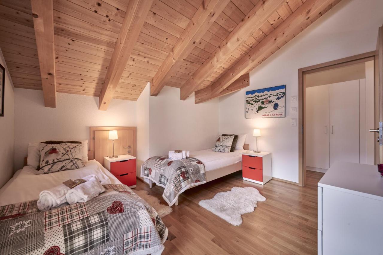 Chalet Bergfrieden Penthouse Wengen Extérieur photo