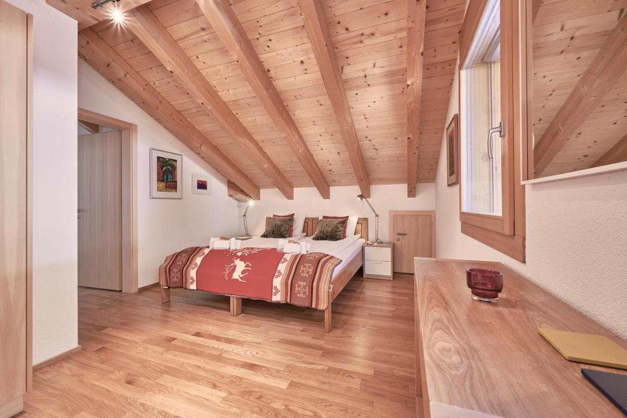 Chalet Bergfrieden Penthouse Wengen Extérieur photo