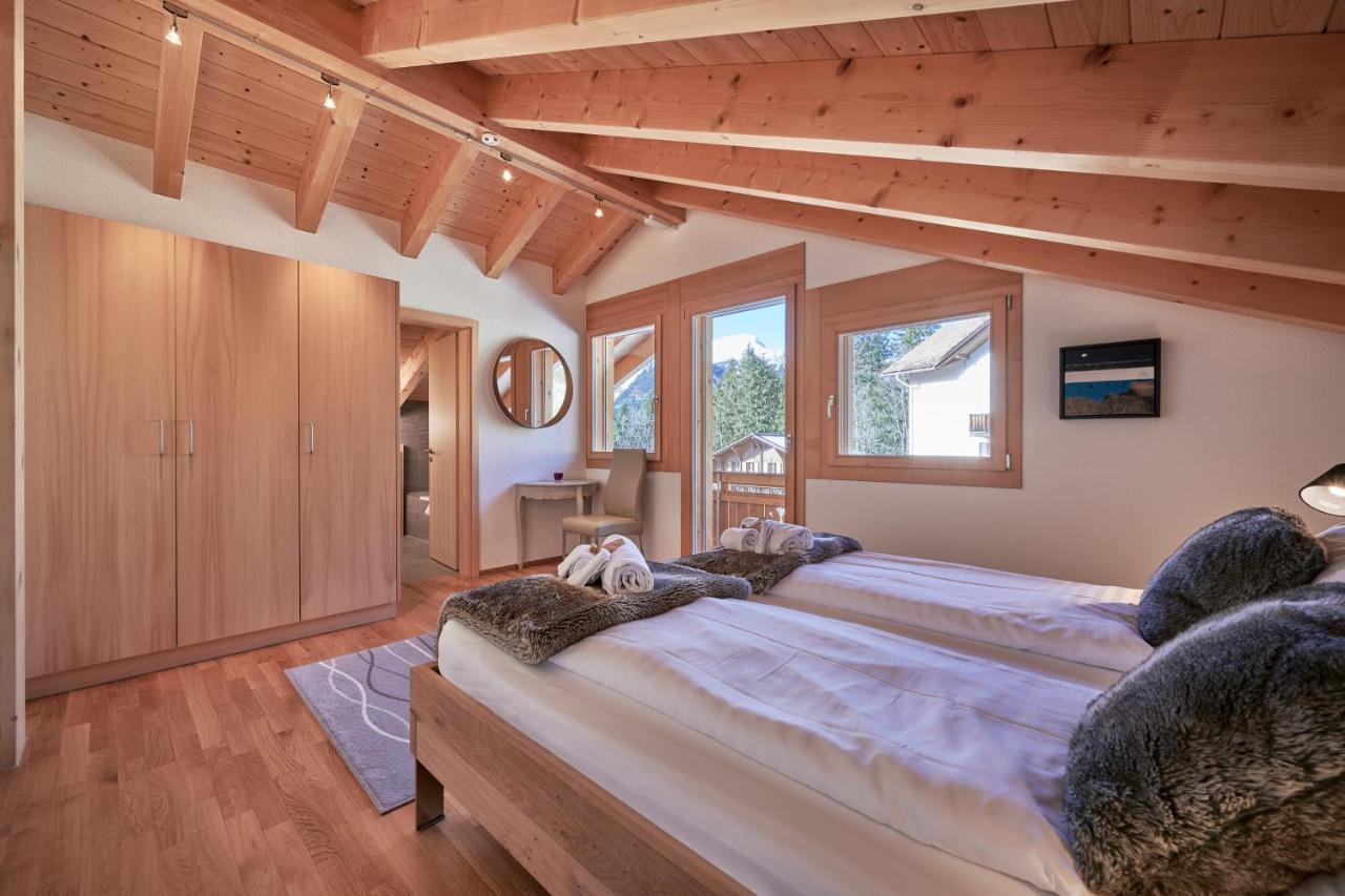 Chalet Bergfrieden Penthouse Wengen Extérieur photo