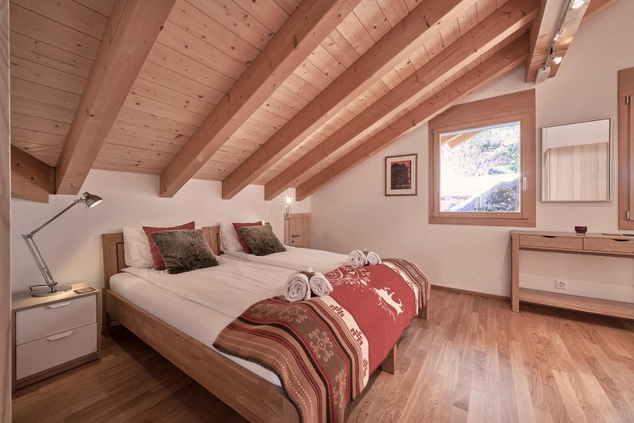 Chalet Bergfrieden Penthouse Wengen Extérieur photo